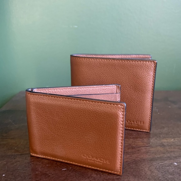 Men’s genuine leather brown Coach wallet - Picture 1 of 5